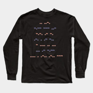 Morse code - if you can read this say hello Long Sleeve T-Shirt